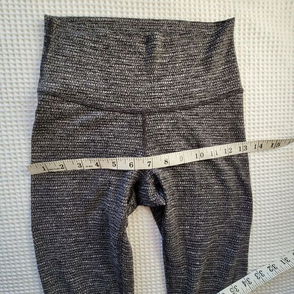 Lululemon Athletica 2 Wunder Under Hi-Rise Tight 25" Luon Variegated Knit Black - Picture 11 of 14